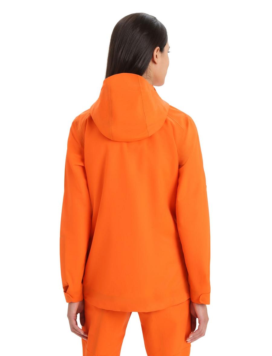 Vestes Icebreaker Shell+™ Merino Encapuchonné Femme Orange | FR 1653QMAZ